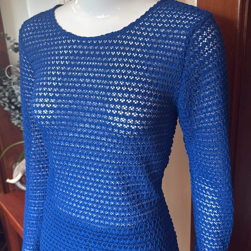 NWT northern reflections size small Blue Knit Long Sleeve Top